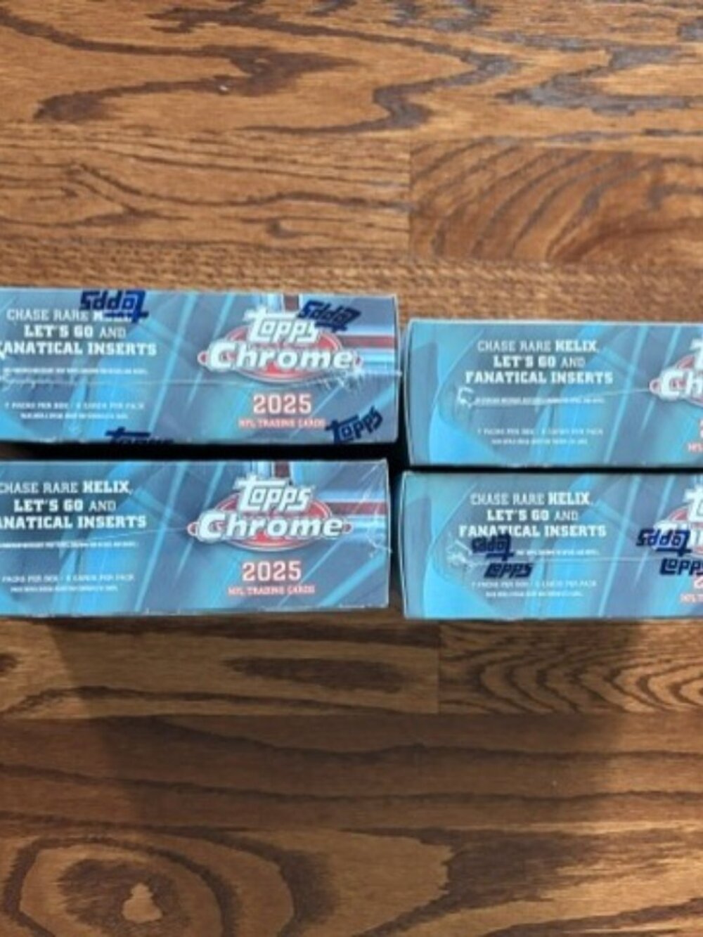 2025 TOPPS CHROME MEGA BOX NFL FOOTBALL (lot of 4) Brand New Sealed - Picture 4 of 9